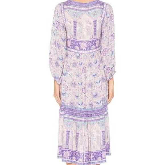 Spell Poinciana Boho Midi Dress Small Lilac - Picture 5 of 16